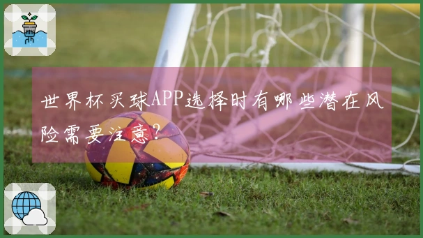 世界杯买球APP选择时有哪些潜在风险需要注意?